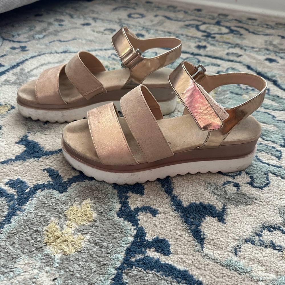 Call It Spring Women's Sandals in Rose Gold and Blush
